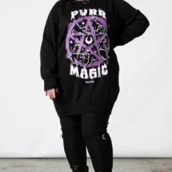 Ladies Killstar Purr Magic Knit Sweater
