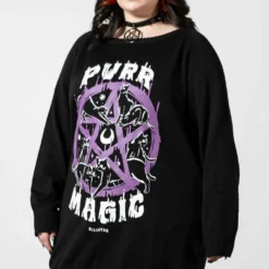 Ladies Killstar Purr Magic Knit Sweater