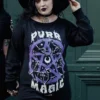 Ladies Killstar Purr Magic Knit Sweater