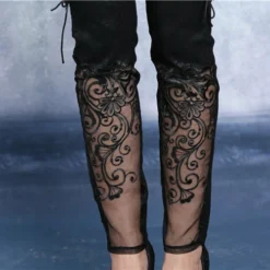 Ladies Dark In Love Gothic Bijou Trousers