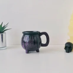 Weird & Wonderful Ceramics Purple Web Cauldron Mug New Arrivals