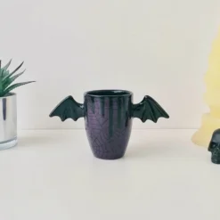 Weird & Wonderful Ceramics Purple Web Wing Mug