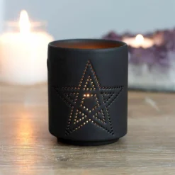 Gothic Gifts Pentagram Tealight Holder