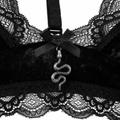 Killstar Pin Stuck Bra Black