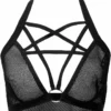 Killstar Possess Me Fishnet Bralet Black Ladies