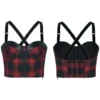 Punk Rave Arella Tartan Crop Top