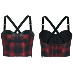 Punk Rave Arella Tartan Crop Top
