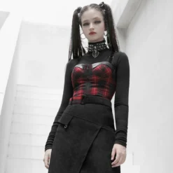 Punk Rave Arella Tartan Crop Top