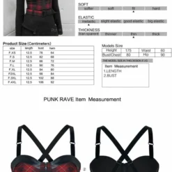 Punk Rave Arella Tartan Crop Top