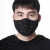 Accessories Punk Rave Lace Up Goth Face Covering