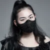 Punk Rave Myra Filigree Pattern Beaded Face Covering Accessories