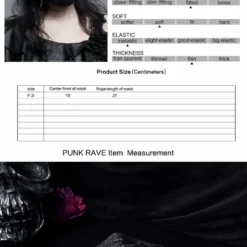 Punk Rave Myra Filigree Pattern Beaded Face Covering Accessories