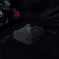 Punk Rave Myra Filigree Pattern Beaded Face Covering Accessories