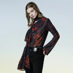 Punk Rave Reign Chiffon Top Ladies