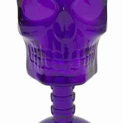 Gothic Gifts Purple Skull Wine Glass Homeware