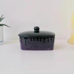 Weird & Wonderful Ceramics Purple Web Butter Bowl