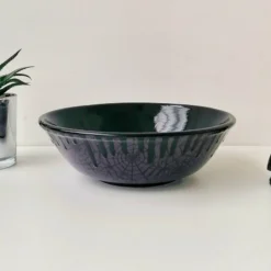 Weird & Wonderful Ceramics Purple Web Pasta Bowl