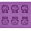 Homeware Gothic Gifts Purple Skull Ice Cube Tray