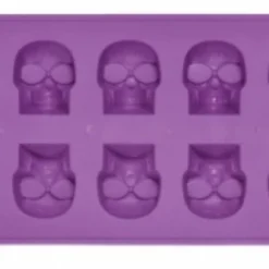Homeware Gothic Gifts Purple Skull Ice Cube Tray