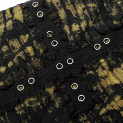 Punk Rave Elantra Mini Skirt Black / Yellow