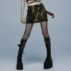 Punk Rave Elantra Mini Skirt Black / Yellow