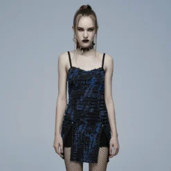 Punk Rave Elantra Dress Blue / Black Ladies