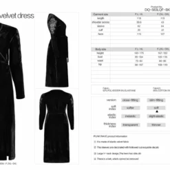 Punk Rave Viola Velvet Wrap Dress