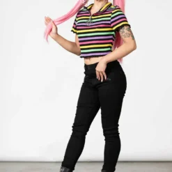 Killstar Rainbow Child Ribbed Top New Arrivals