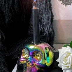 Killstar Rainbow Skulls Candle Holder Homeware