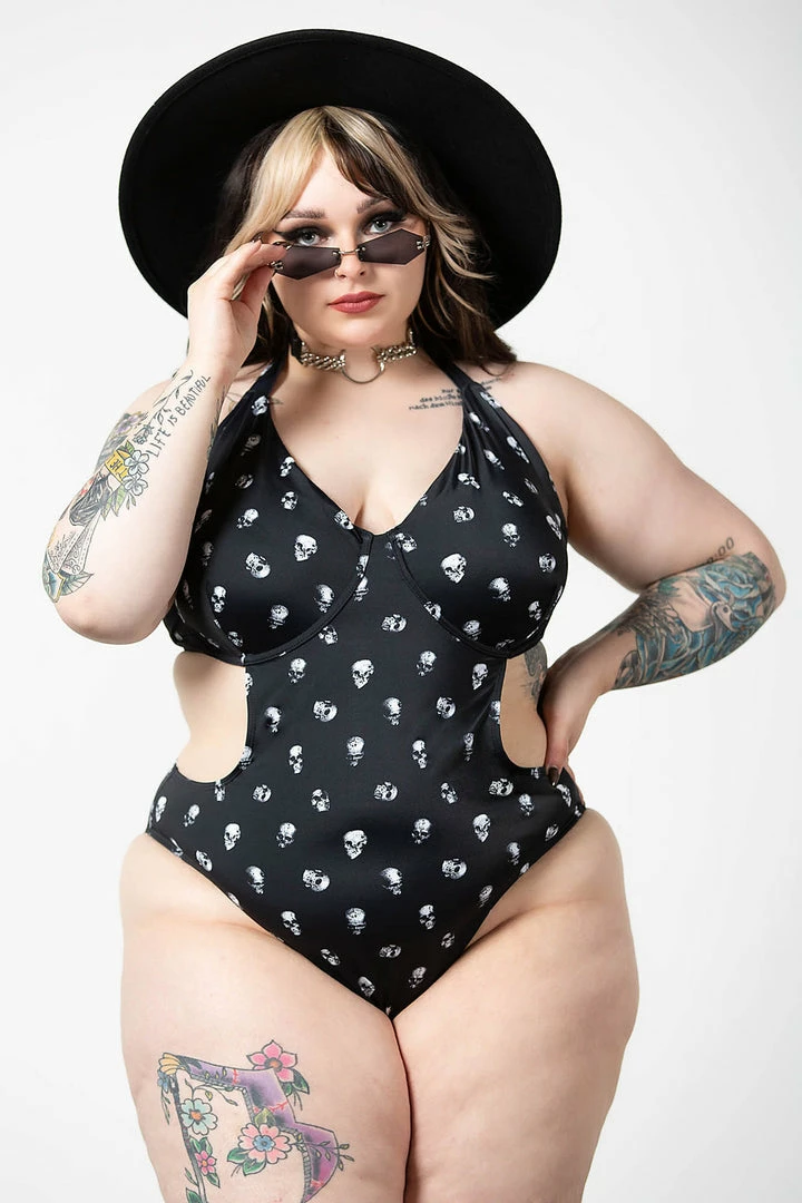 Killstar Rebel Fate Swimsuit - Plus Size Gothic Swimwear for Women 9 Killstar Rebel Fate Swimsuit