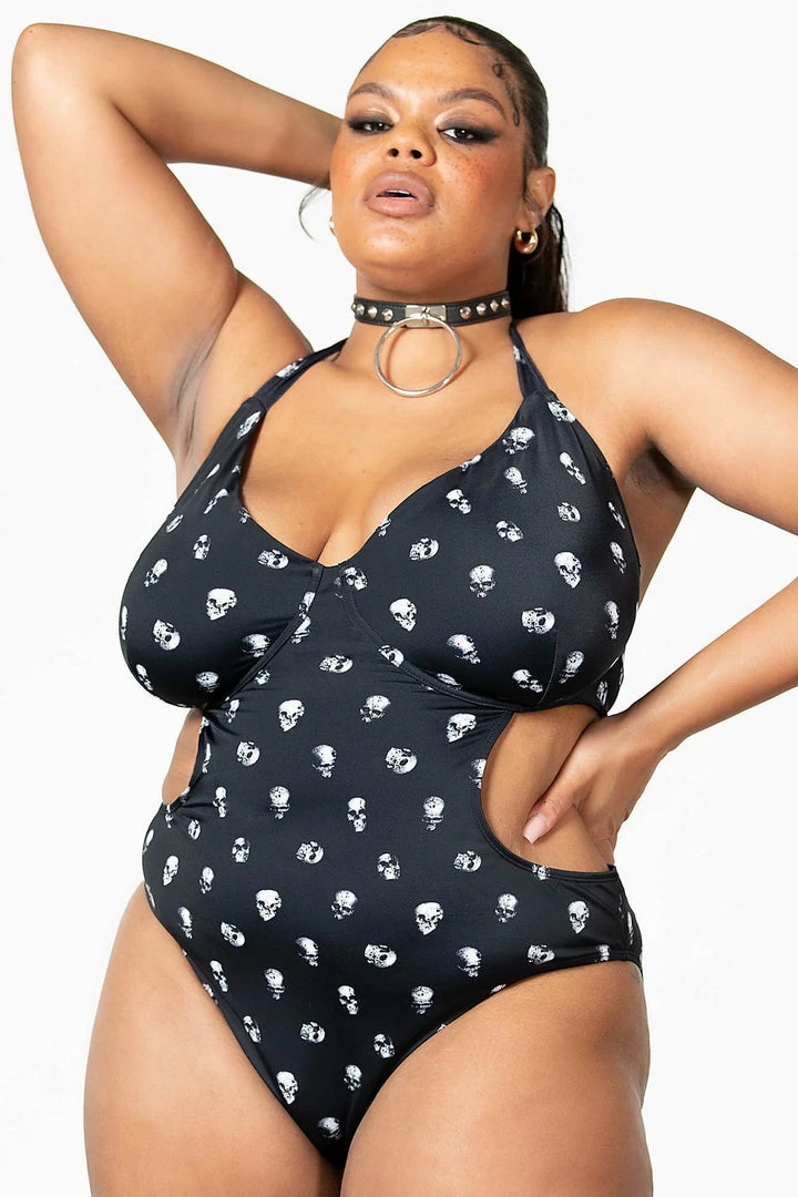 Killstar Rebel Fate Swimsuit - Plus Size Gothic Swimwear for Women 12 Killstar Rebel Fate Swimsuit