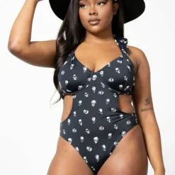 Killstar Rebel Fate Swimsuit - Plus Size Gothic Swimwear for Women 21 Killstar Rebel Fate Swimsuit
