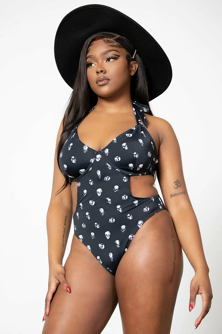 Killstar Rebel Fate Swimsuit - Plus Size Gothic Swimwear for Women 8 Killstar Rebel Fate Swimsuit