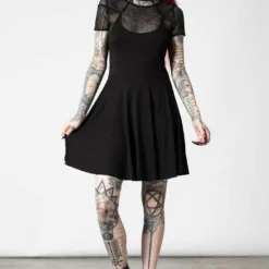 Killstar Rotten Luck Skater Dress Ladies