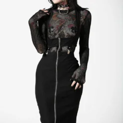 Killstar Sedusa Midi Dress Ladies