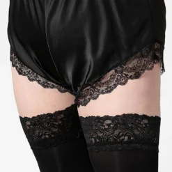 Killstar Severina Satin Shorts Black