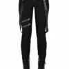 Ladies Killstar Shadow Stripe Pants Black