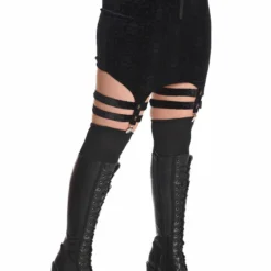 Banned Apparel Banned Space Babe Velvet Suspender Skirt