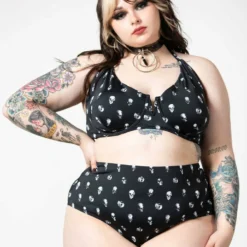 Killstar Skulls 2-Piece Swimsuit Ladies