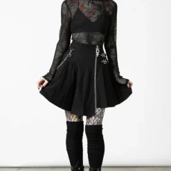 Killstar Space Wave Mini Skirt Ladies