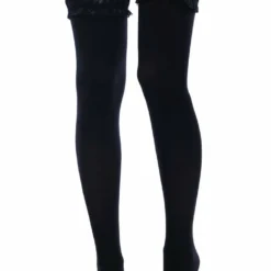 Accessories Killstar Stop Staring Thigh High Socks