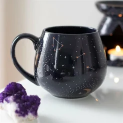 Gothic Gifts Purple Constellation Rounded Mug Homeware
