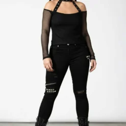 Killstar Subversa Long Sleeve Top Ladies