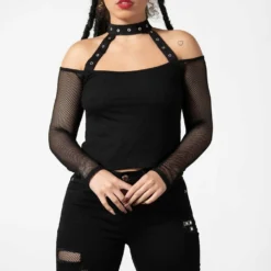 Killstar Subversa Long Sleeve Top Ladies