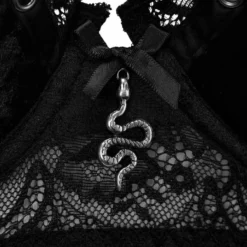 Killstar Sacred Spirits Velvet Bralet Black | Gothic Lingerie & Accessories 12 Accessories Killstar Sacred Spirits Velvet Bralet Black