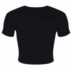 Grindstore Sorry I'm Late Cropped T-Shirt