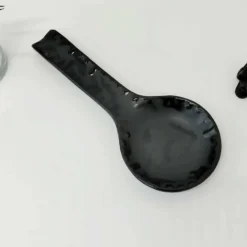 Weird & Wonderful Ceramics Matte Black Bat Large Spoon Rest New Arrivals