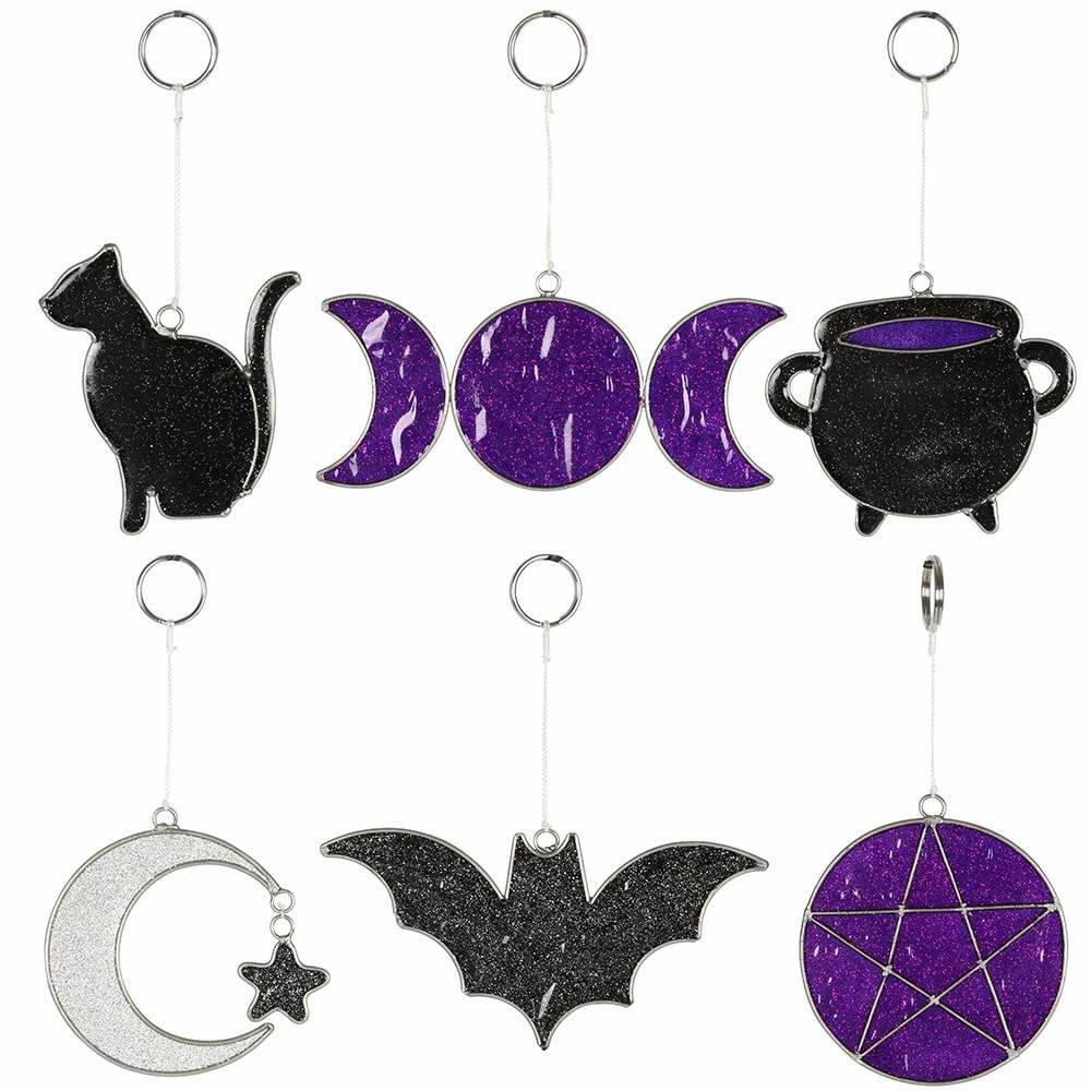 Gothic Gifts Mini Mystical Suncatcher - Black Bat Homeware for Unique Décor 4 Gothic Gifts Mini Mystical Suncatcher - Black Bat Homeware