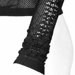 Ladies Punk Rave Naenia Shirt Black