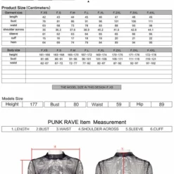 Punk Rave Inclementia Top Black / White Ladies